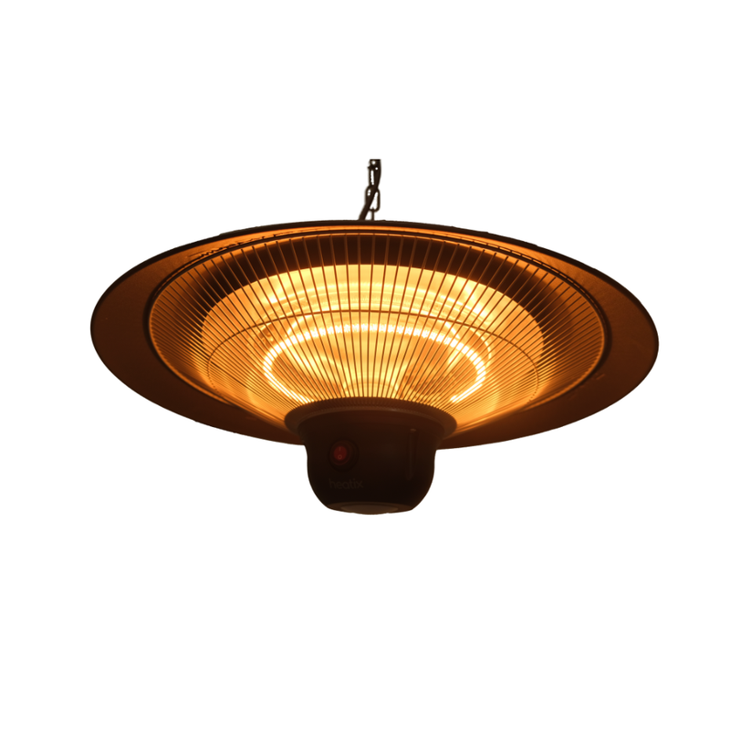 Hängender Terrassenheizer mit LED-Beleuchtung 2100W – Heatix Heizstrahler